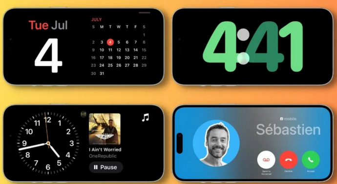 三明苹果手机维修分享iOS17横屏充电待机显示有什么好处 
