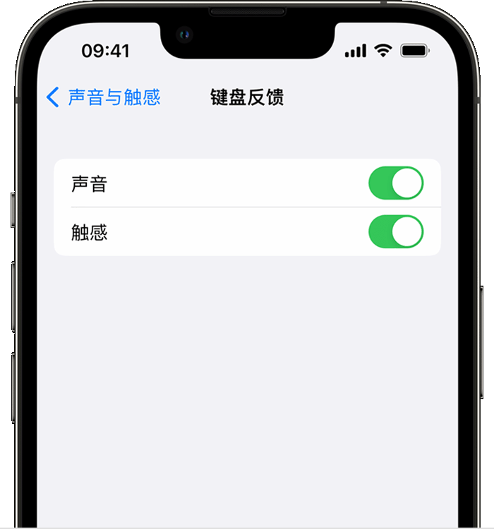 三明苹果14维修分享iPhone 14 系列机型如何开启键盘声音或触感反馈 
